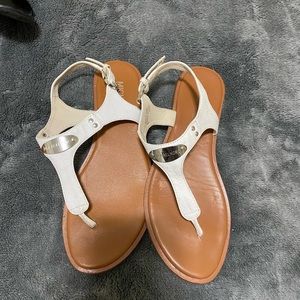 Michael Kors White Plate Thong